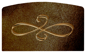 DACRO-601-BZ-SH-BR Bronze Scroll Shimmer Brown